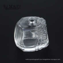 Klare quadratisch geformte Glas-Parfüm-Flasche mit Pumpsprayer 100ml